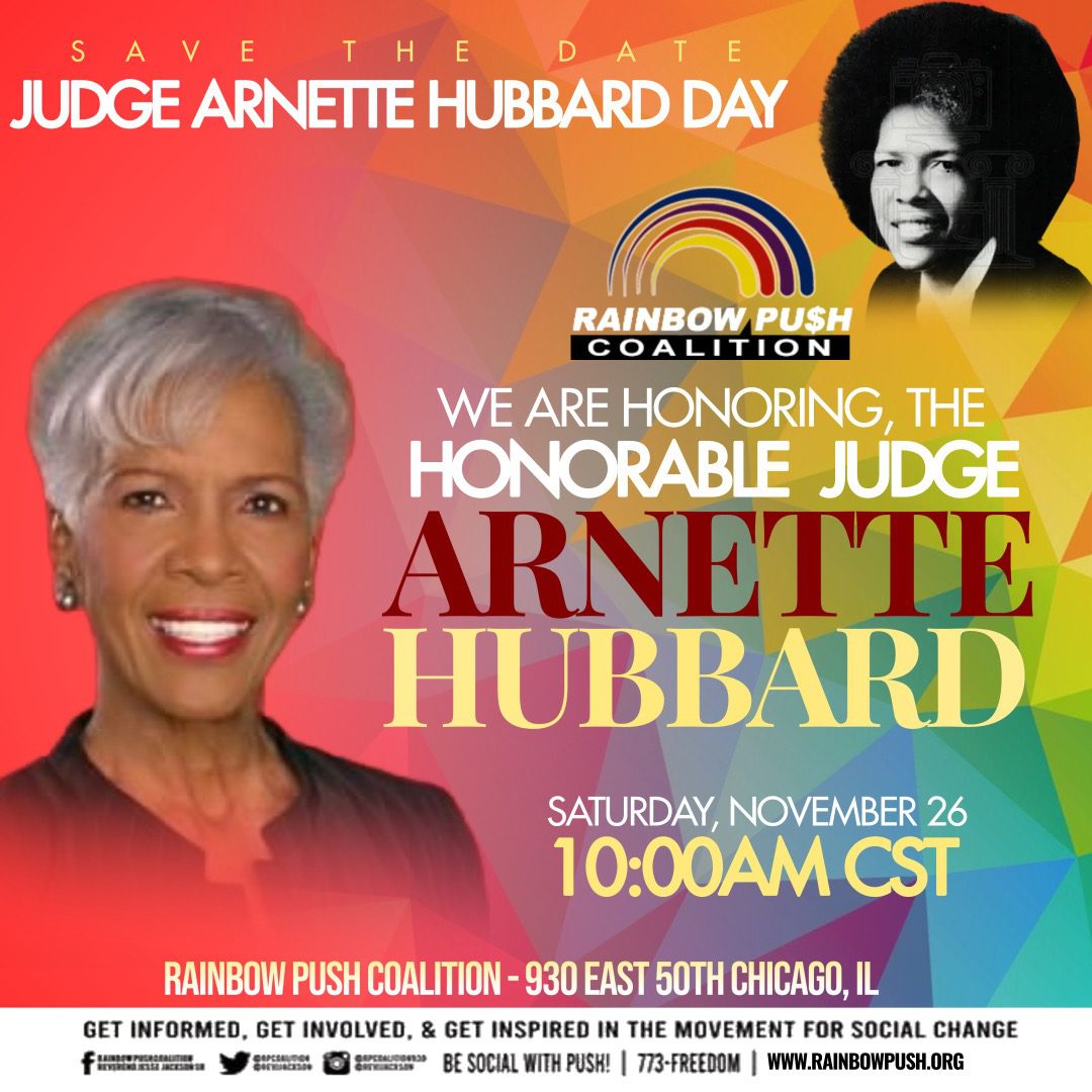 Honoring Judge Arnette Hubbard on her special day with a community event.