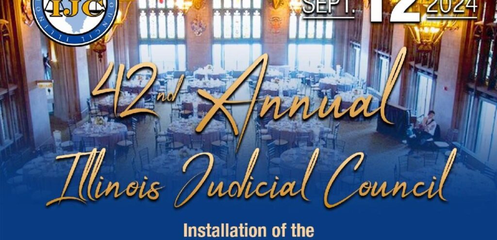 Banner for the 2nd Annual Illinois Judicial Conference event.