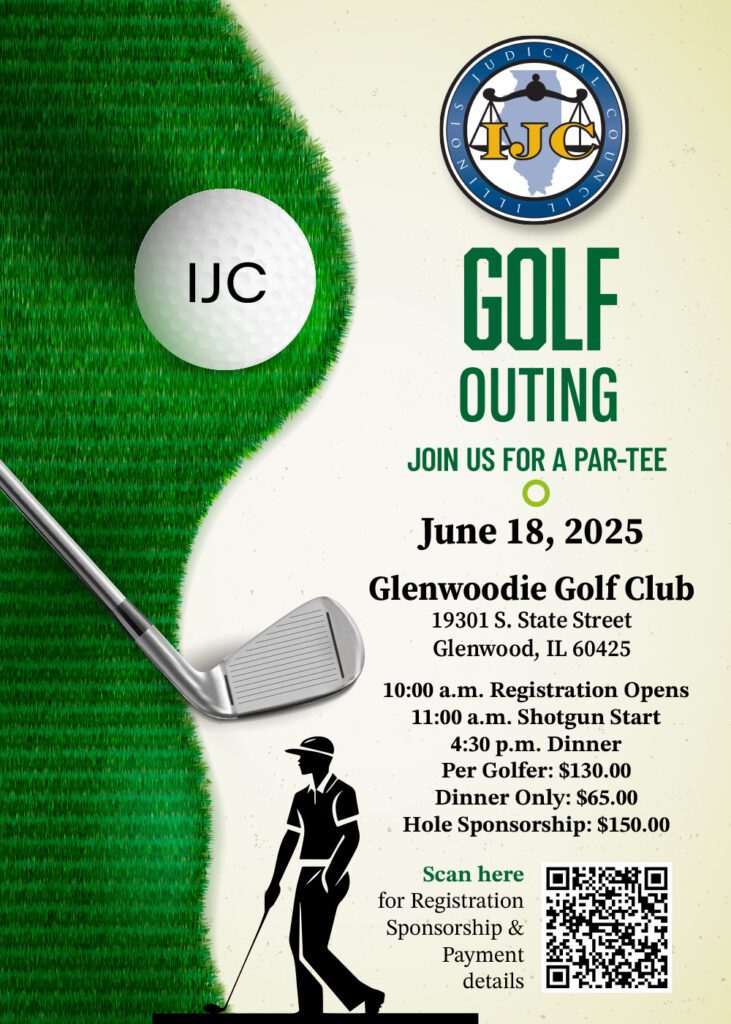 Golf outing event invitation with details and sponsorship info.