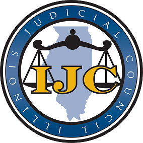Logo of Illinois Judicial Council with scales of justice.
