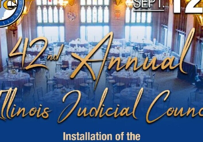 Banner for the 2nd Annual Illinois Judicial Conference event.