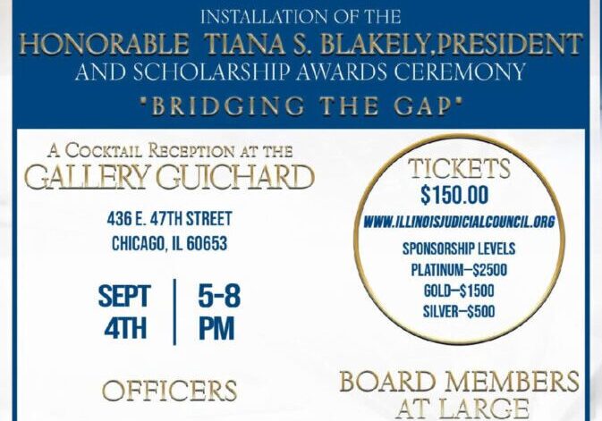 Invitation to the 2017 Tania S. Blakely Awards Ceremony in Chicago, Illinois.